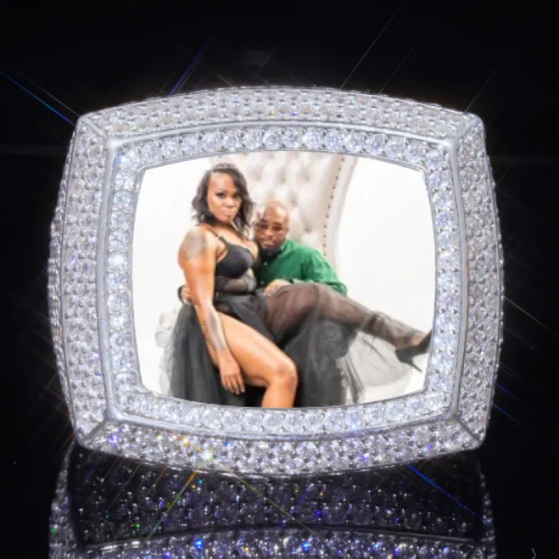 3D CUSTOM PICTURE ICED RING sold by The GUU Shop