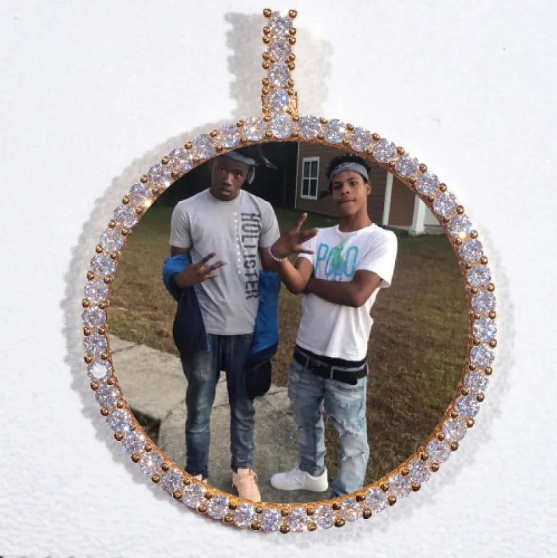 LARGE 3D CIRCLE CUSTOM PICTURE PENDANT sold by The GUU Shop