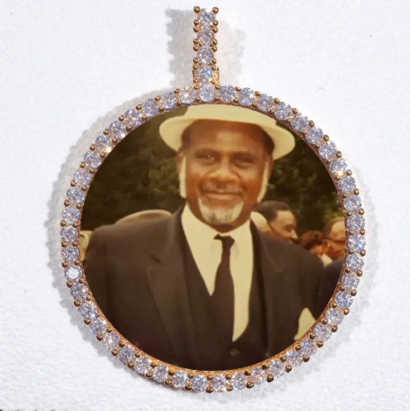 LARGE 3D CIRCLE CUSTOM PICTURE PENDANT sold by The GUU Shop