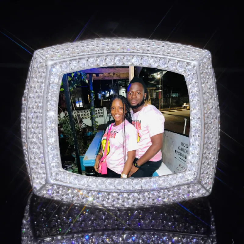 3D CUSTOM PICTURE ICED RING sold by The GUU Shop