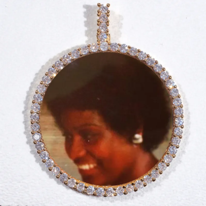 LARGE 3D CIRCLE CUSTOM PICTURE PENDANT sold by The GUU Shop