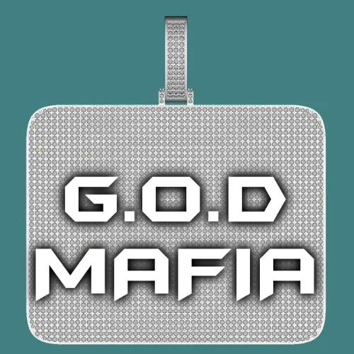 CUSTOM LETTER NECKLACE 3D BIG SQUARE sold by The GUU Shop