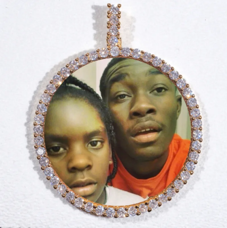 LARGE 3D CIRCLE CUSTOM PICTURE PENDANT sold by The GUU Shop
