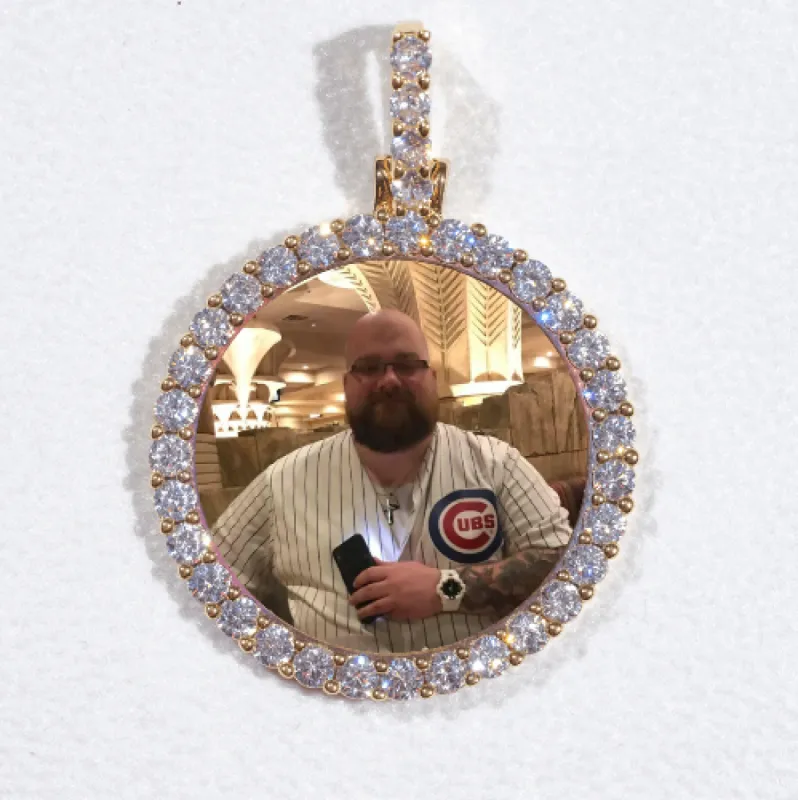 3D CIRCLE CUSTOM PICTURE PENDANT SMALL SIZE sold by The GUU Shop