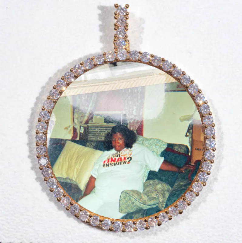 LARGE 3D CIRCLE CUSTOM PICTURE PENDANT sold by The GUU Shop