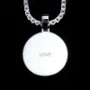 925S & VVS Moissanite 3D Circle Custom Picture Pendant sold by The GUU Shop