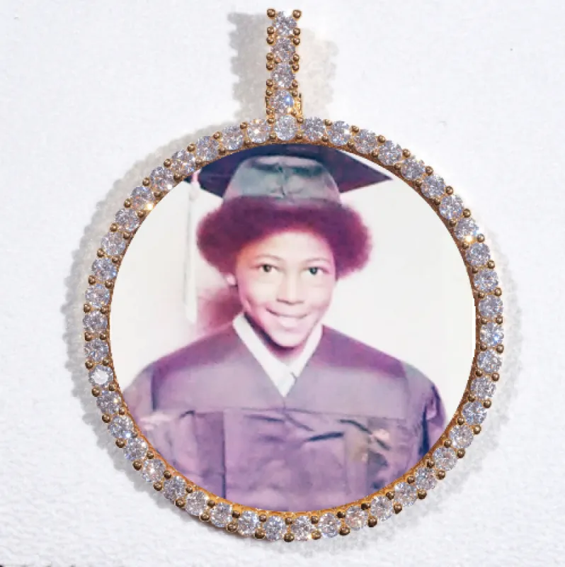 LARGE 3D CIRCLE CUSTOM PICTURE PENDANT sold by The GUU Shop