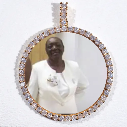 LARGE 3D CIRCLE CUSTOM PICTURE PENDANT sold by The GUU Shop