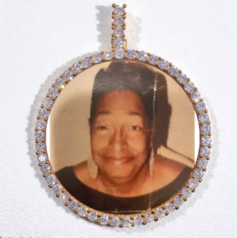 LARGE 3D CIRCLE CUSTOM PICTURE PENDANT sold by The GUU Shop