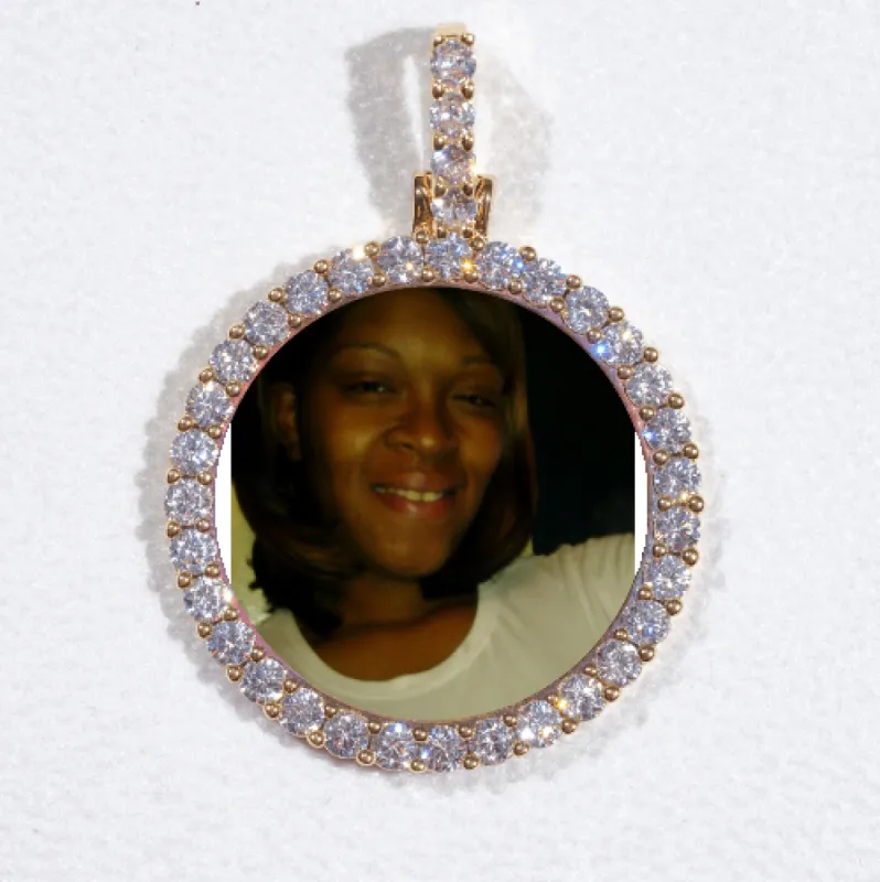 3D CIRCLE CUSTOM PICTURE PENDANT SMALL SIZE sold by The GUU Shop