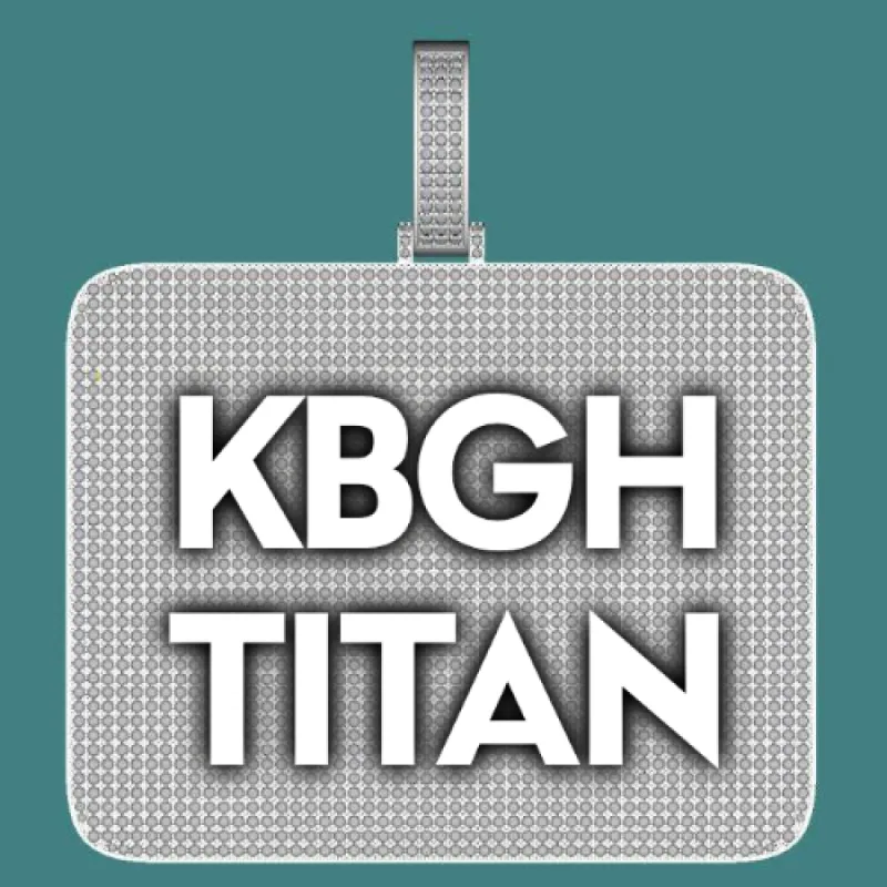 CUSTOM LETTER NECKLACE 3D BIG SQUARE sold by The GUU Shop