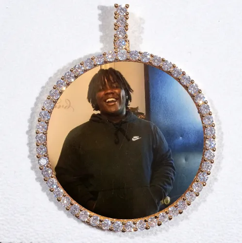 LARGE 3D CIRCLE CUSTOM PICTURE PENDANT sold by The GUU Shop