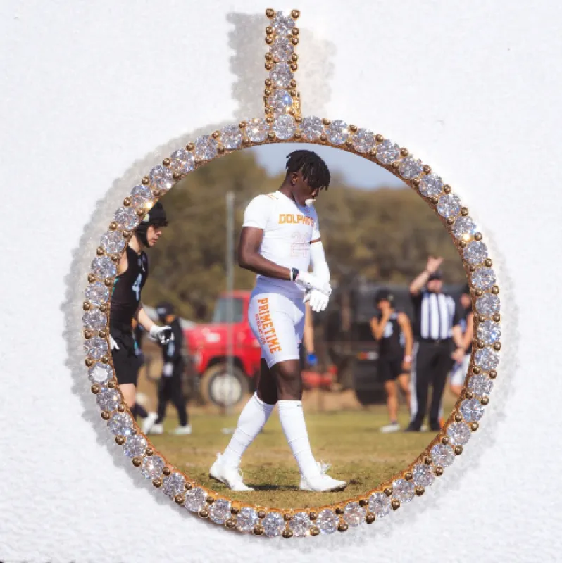 LARGE 3D CIRCLE CUSTOM PICTURE PENDANT sold by The GUU Shop