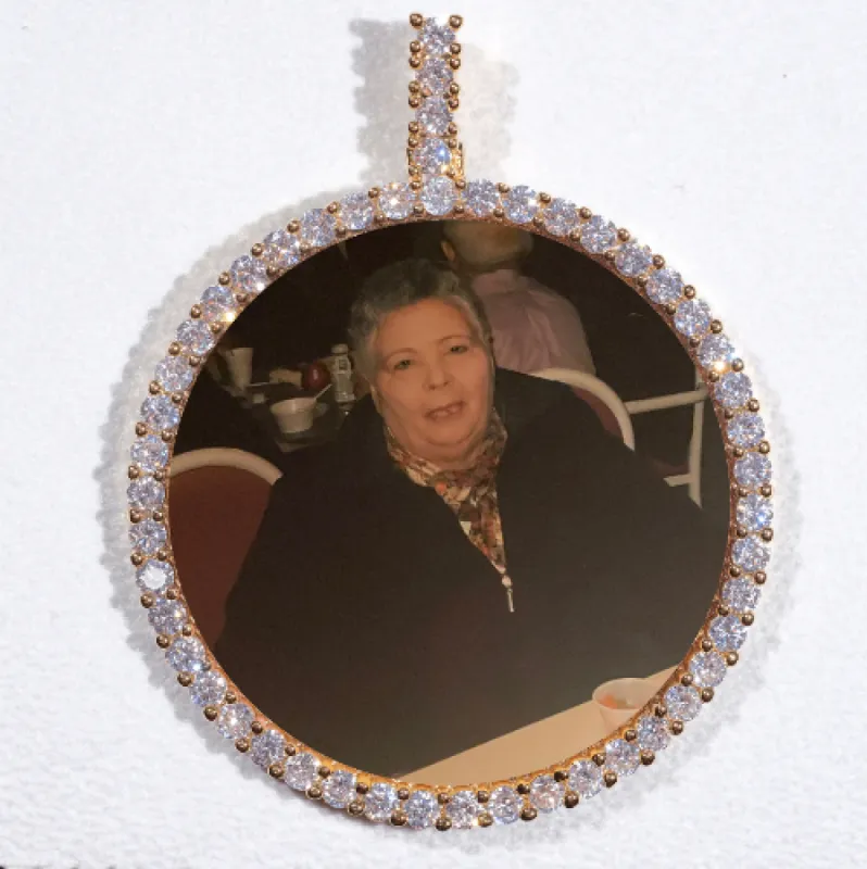 LARGE 3D CIRCLE CUSTOM PICTURE PENDANT sold by The GUU Shop