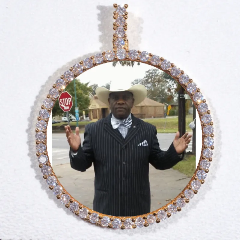 LARGE 3D CIRCLE CUSTOM PICTURE PENDANT sold by The GUU Shop