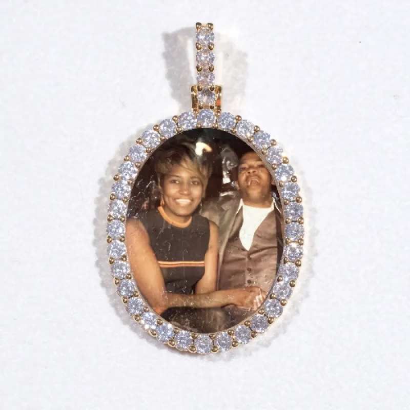 3D Oval Custom Picture Pendant sold by The GUU Shop