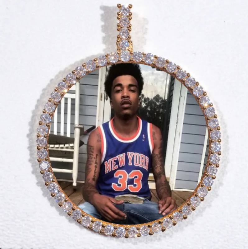 LARGE 3D CIRCLE CUSTOM PICTURE PENDANT sold by The GUU Shop