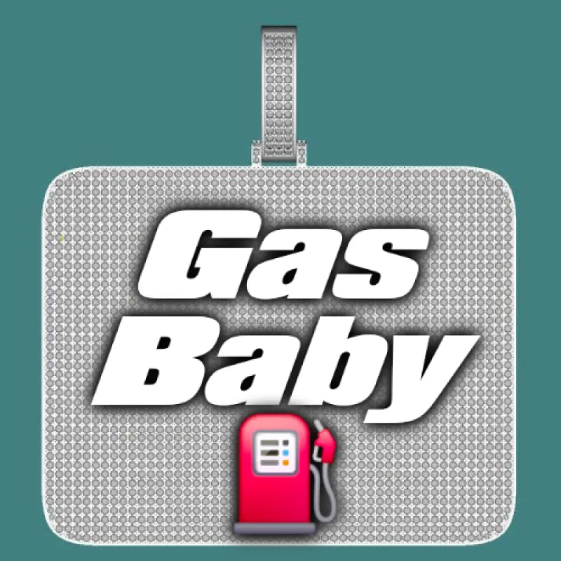 CUSTOM LETTER NECKLACE 3D BIG SQUARE sold by The GUU Shop