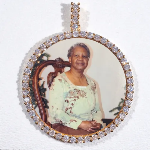 LARGE 3D CIRCLE CUSTOM PICTURE PENDANT sold by The GUU Shop