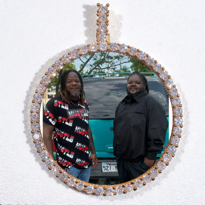 LARGE 3D CIRCLE CUSTOM PICTURE PENDANT sold by The GUU Shop