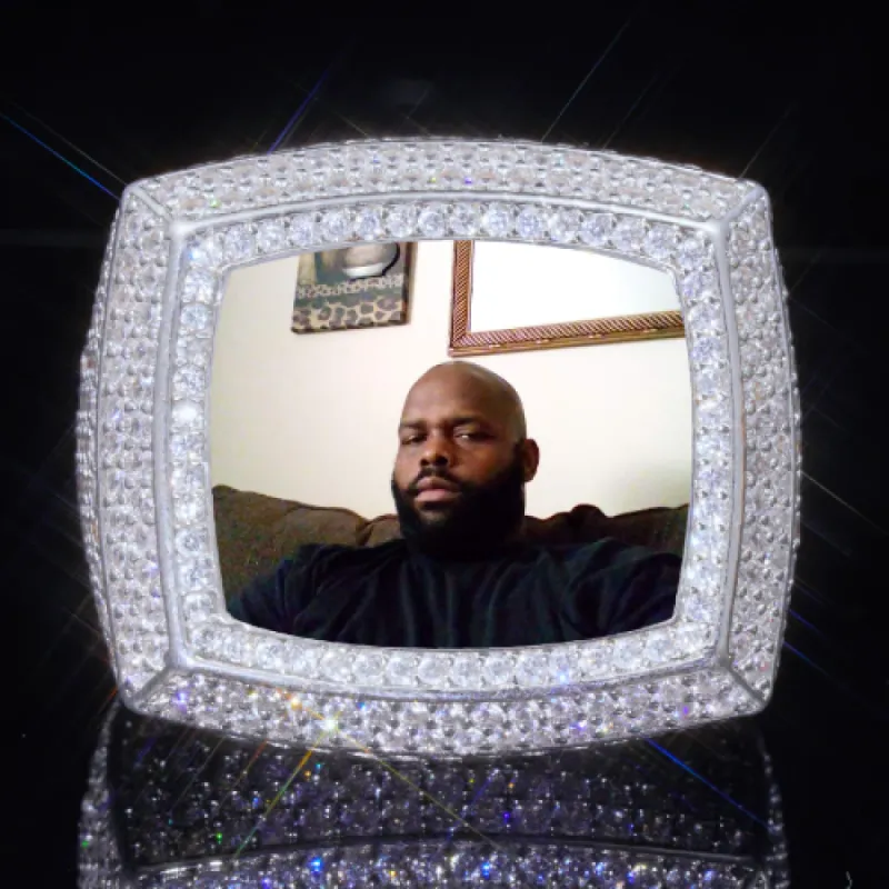 3D CUSTOM PICTURE ICED RING sold by The GUU Shop