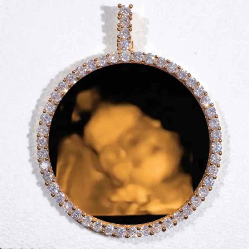 LARGE 3D CIRCLE CUSTOM PICTURE PENDANT sold by The GUU Shop