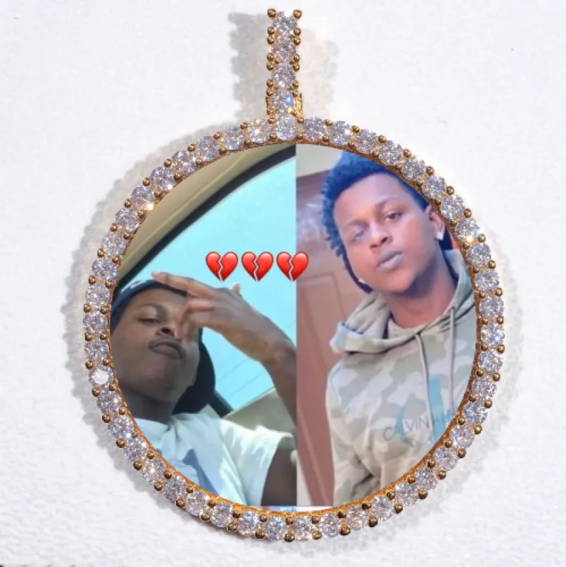 LARGE 3D CIRCLE CUSTOM PICTURE PENDANT sold by The GUU Shop