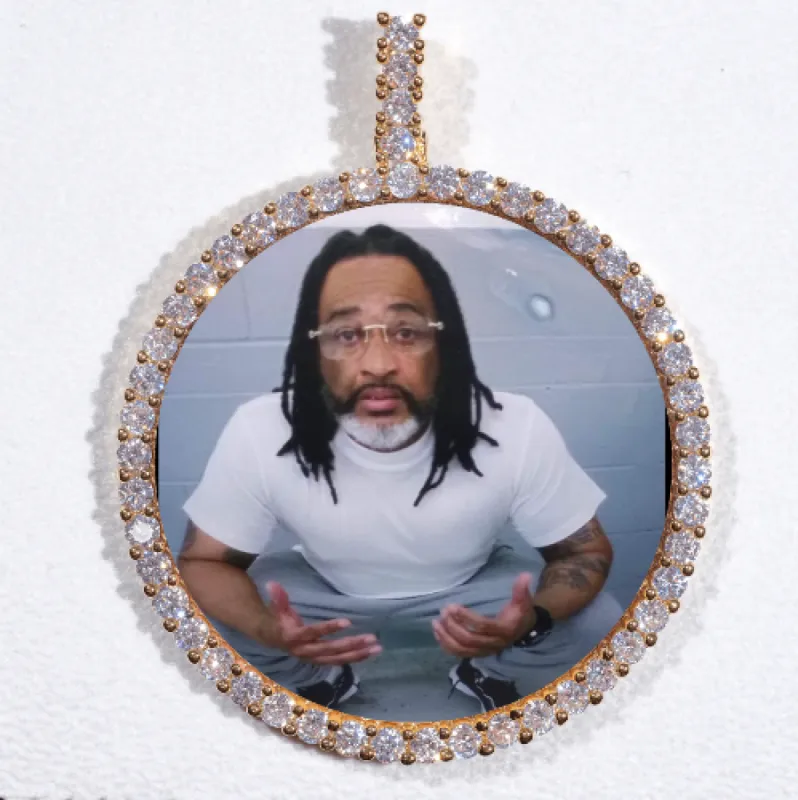 LARGE 3D CIRCLE CUSTOM PICTURE PENDANT sold by The GUU Shop