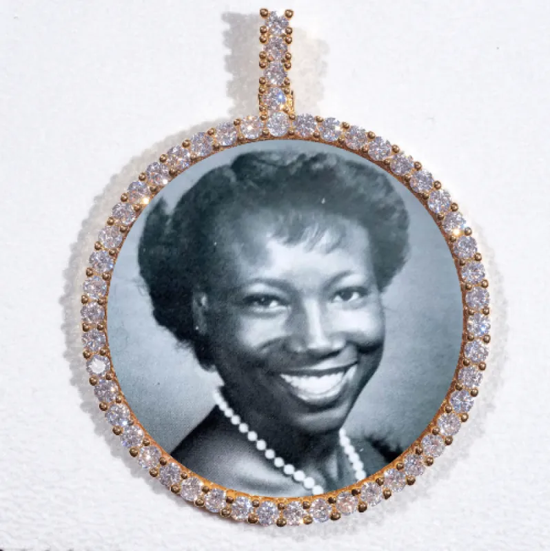 LARGE 3D CIRCLE CUSTOM PICTURE PENDANT sold by The GUU Shop