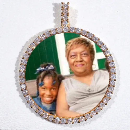 LARGE 3D CIRCLE CUSTOM PICTURE PENDANT sold by The GUU Shop