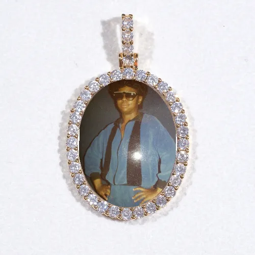 3D Oval Custom Picture Pendant sold by The GUU Shop