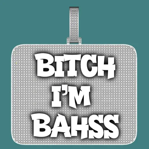 CUSTOM LETTER NECKLACE 3D BIG SQUARE sold by The GUU Shop