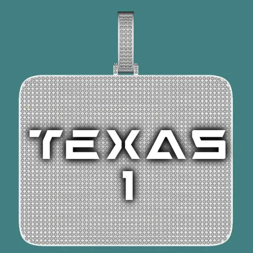 CUSTOM LETTER NECKLACE 3D BIG SQUARE sold by The GUU Shop