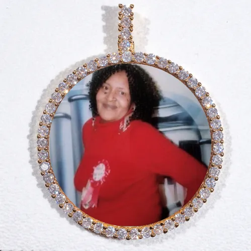 LARGE 3D CIRCLE CUSTOM PICTURE PENDANT sold by The GUU Shop