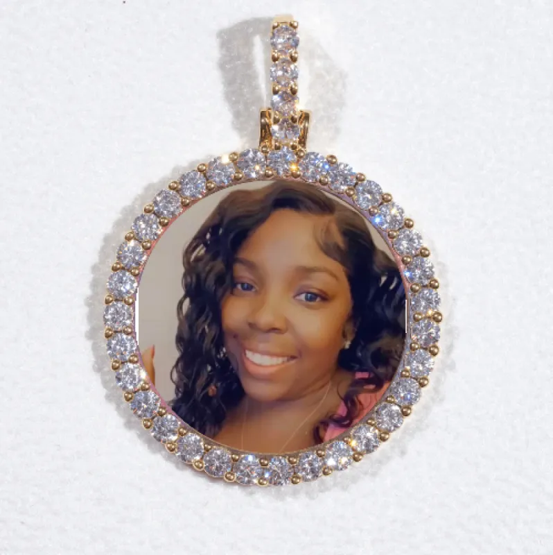 3D CIRCLE CUSTOM PICTURE PENDANT SMALL SIZE sold by The GUU Shop