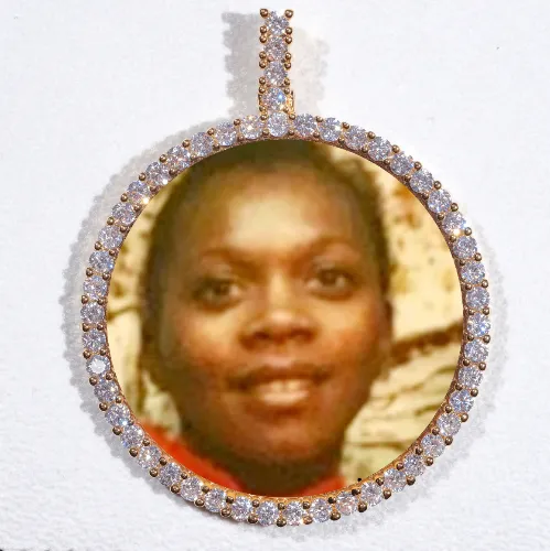 LARGE 3D CIRCLE CUSTOM PICTURE PENDANT sold by The GUU Shop