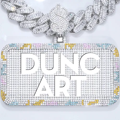 CUSTOM LETTER NECKLACE 3D COLORFUL SQUARE sold by The GUU Shop