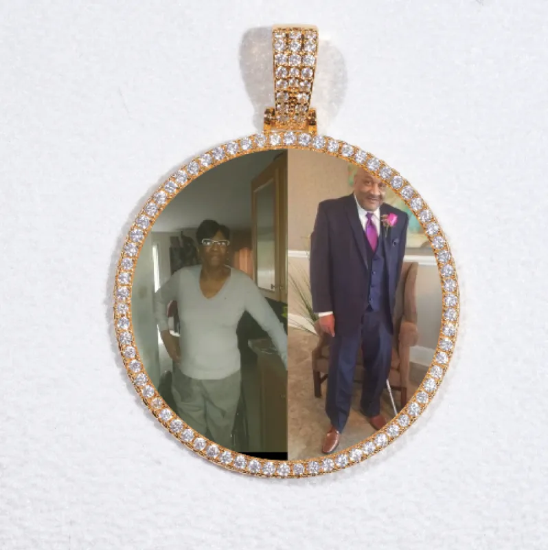 MEDIUM 3D CIRCLE CUSTOM PICTURE PENDANT sold by The GUU Shop