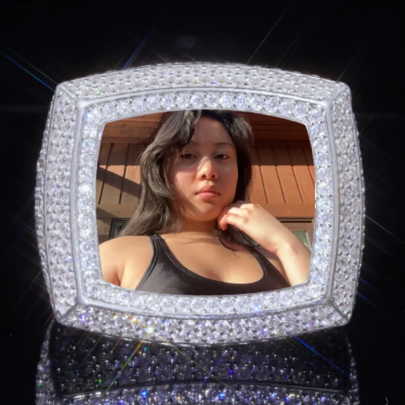 3D CUSTOM PICTURE ICED RING sold by The GUU Shop