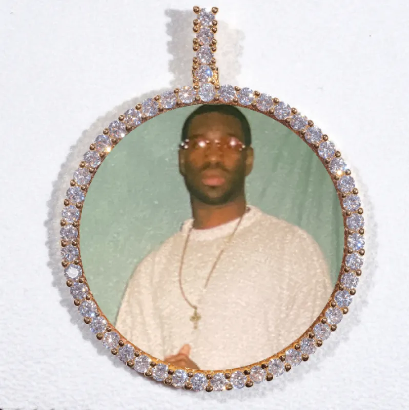 LARGE 3D CIRCLE CUSTOM PICTURE PENDANT sold by The GUU Shop