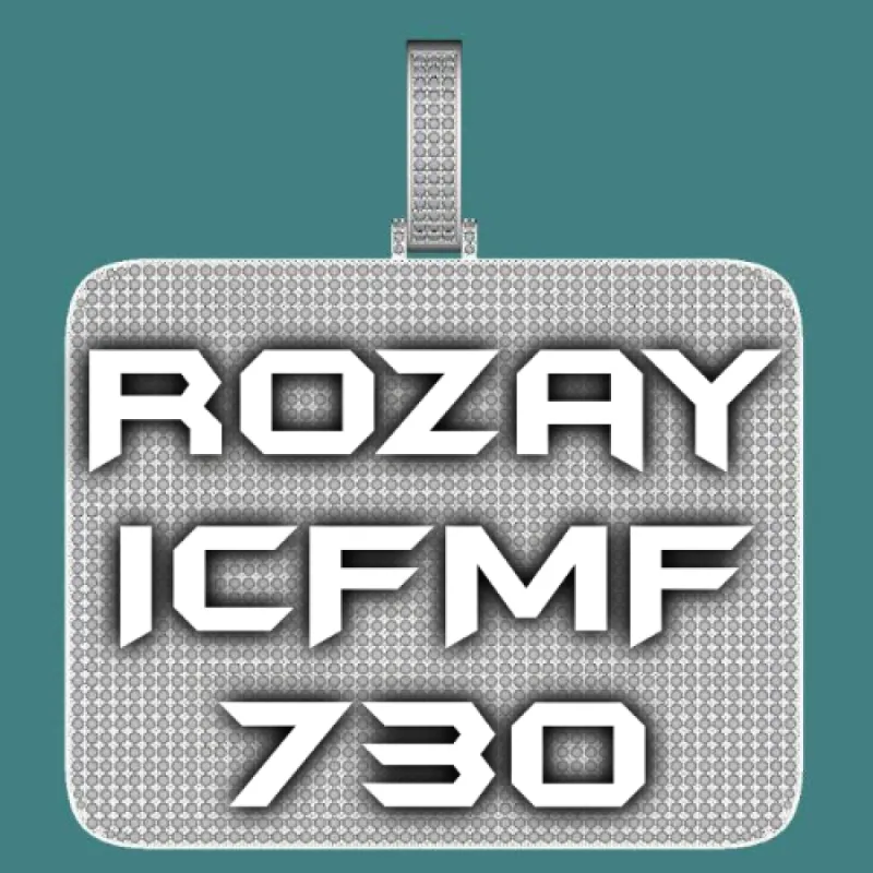 CUSTOM LETTER NECKLACE 3D BIG SQUARE sold by The GUU Shop