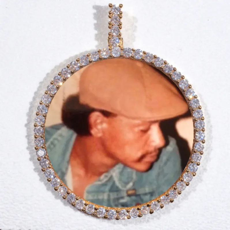LARGE 3D CIRCLE CUSTOM PICTURE PENDANT sold by The GUU Shop