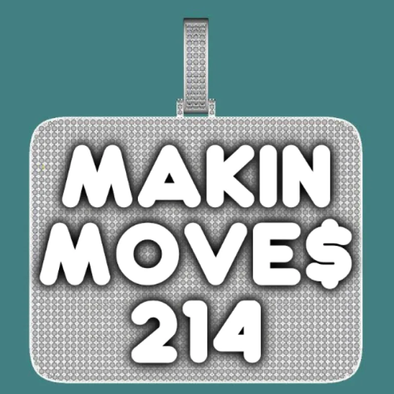 CUSTOM LETTER NECKLACE 3D BIG SQUARE sold by The GUU Shop