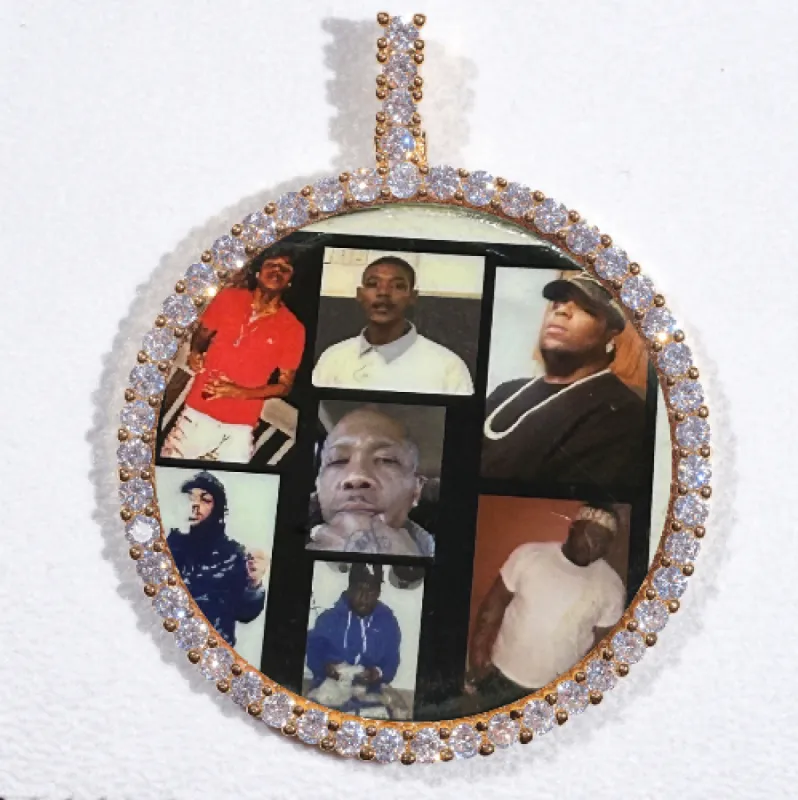 LARGE 3D CIRCLE CUSTOM PICTURE PENDANT sold by The GUU Shop