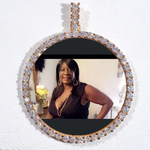 LARGE 3D CIRCLE CUSTOM PICTURE PENDANT sold by The GUU Shop