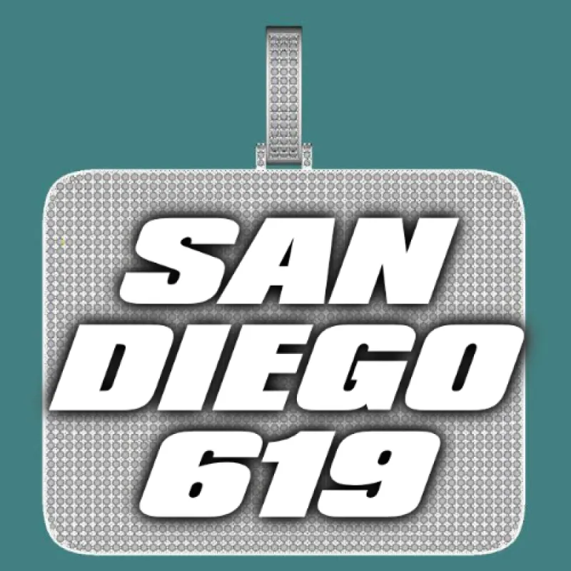 CUSTOM LETTER NECKLACE 3D BIG SQUARE sold by The GUU Shop