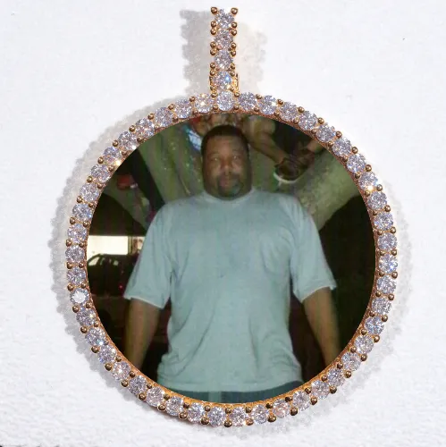 LARGE 3D CIRCLE CUSTOM PICTURE PENDANT sold by The GUU Shop