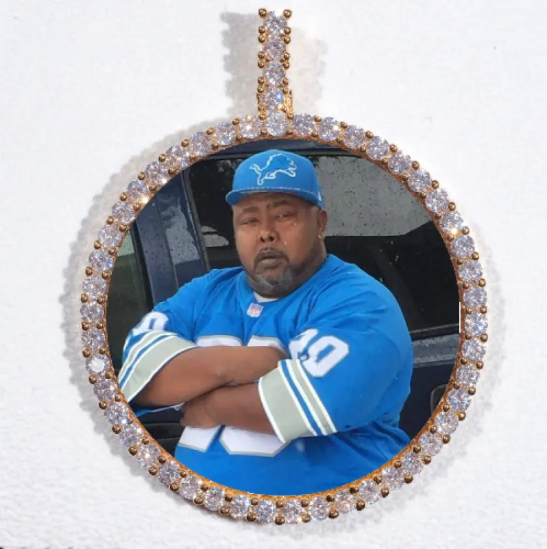 LARGE 3D CIRCLE CUSTOM PICTURE PENDANT sold by The GUU Shop