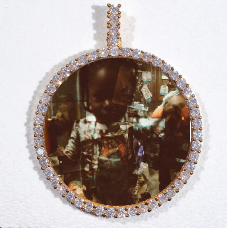 LARGE 3D CIRCLE CUSTOM PICTURE PENDANT sold by The GUU Shop