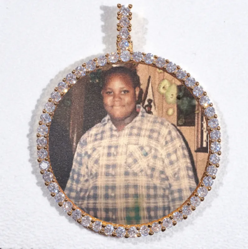 LARGE 3D CIRCLE CUSTOM PICTURE PENDANT sold by The GUU Shop